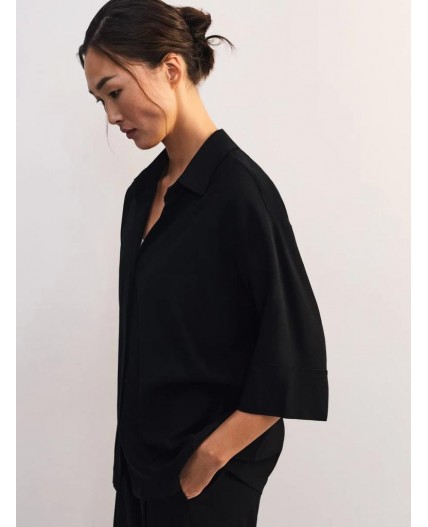 блузка женская черный