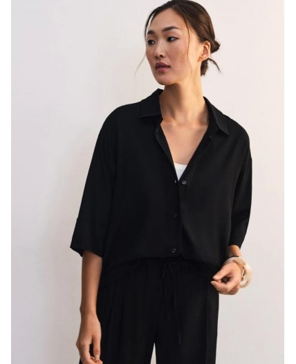 блузка женская черный