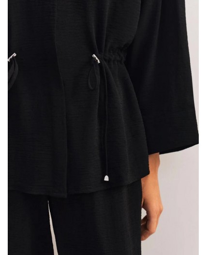 блузка женская черный