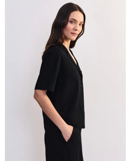 блузка женская черный