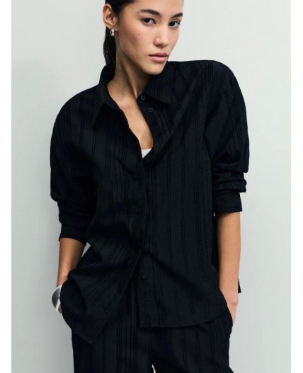 блузка женская черный