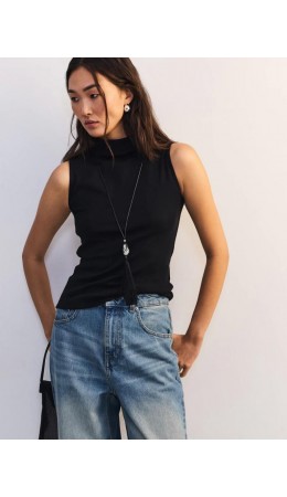 блузка женская черный