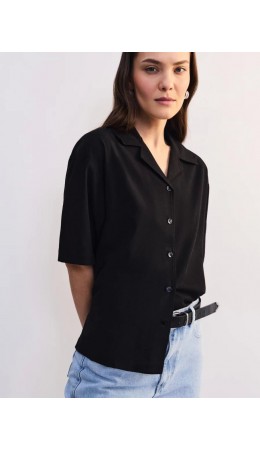 блузка женская черный