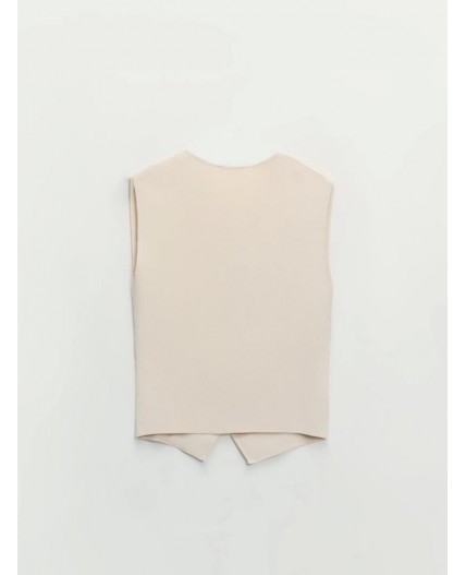 блузка с брошью женская молочный