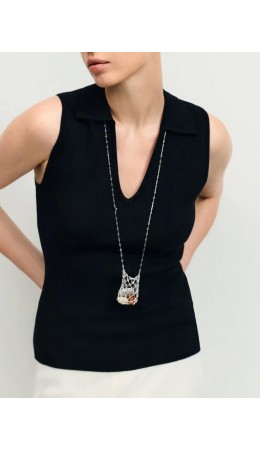 блузка женская черный