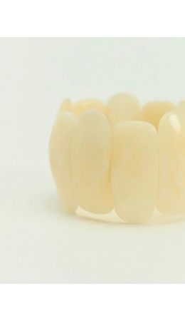 браслет женский молочный