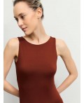 боди спортивное женское терракот/кирпичный