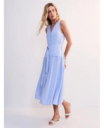 платье женское голубой
