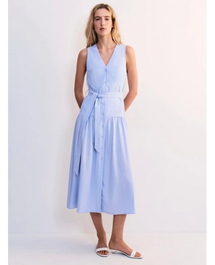 платье женское голубой