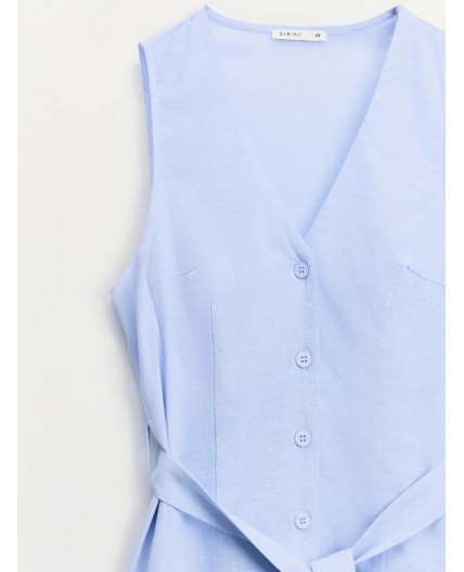 платье женское голубой