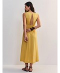платье женское желтый