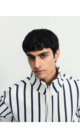 джемпер мужской белый принт графика