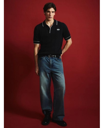 поло мужское черный