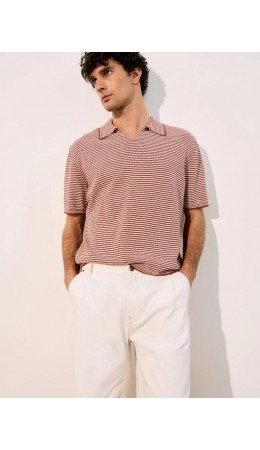 джемпер мужской коричневый графика мелкая