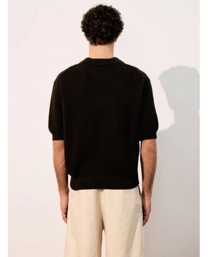 поло мужское тёмно-коричневый