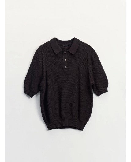 поло мужское тёмно-коричневый