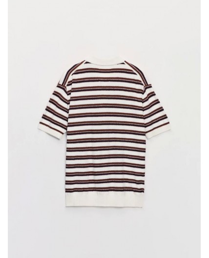 джемпер мужской коричневый графика крупная