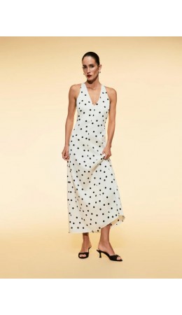 платье женское белый абстракция