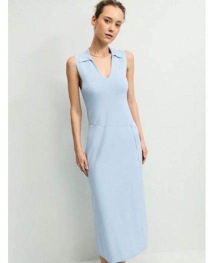 платье женское голубой