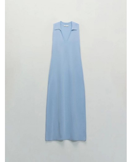 платье женское голубой