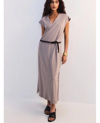 платье женское серо-бежевый
