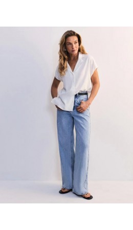 брюки джинсовые женские светлый индиго