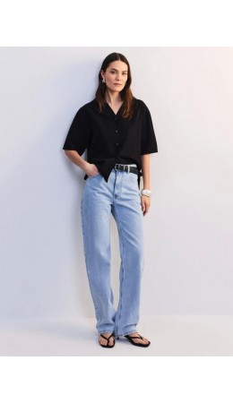 брюки джинсовые женские ультра светлый индиго