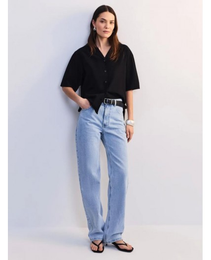 брюки джинсовые женские ультра светлый индиго