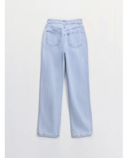брюки джинсовые женские ультра светлый индиго