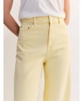 брюки джинсовые женские светло-жёлтый