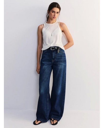 брюки джинсовые женские индиго