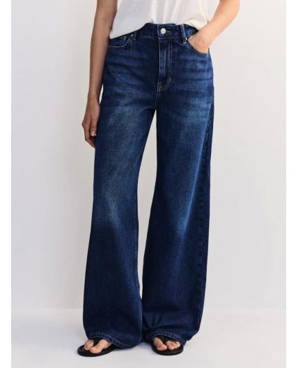 брюки джинсовые женские индиго
