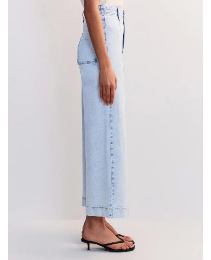 брюки джинсовые женские ультра светлый индиго