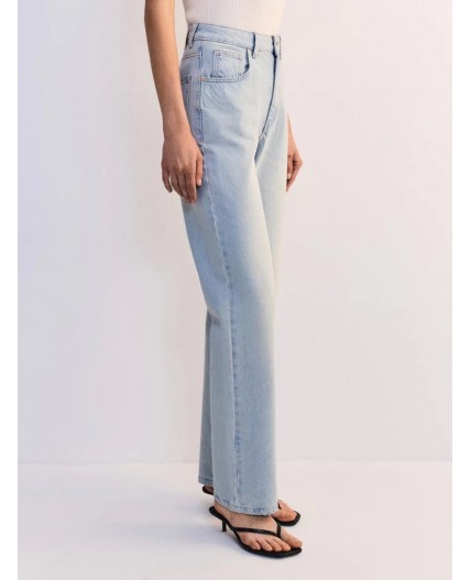 брюки джинсовые женские светлый индиго