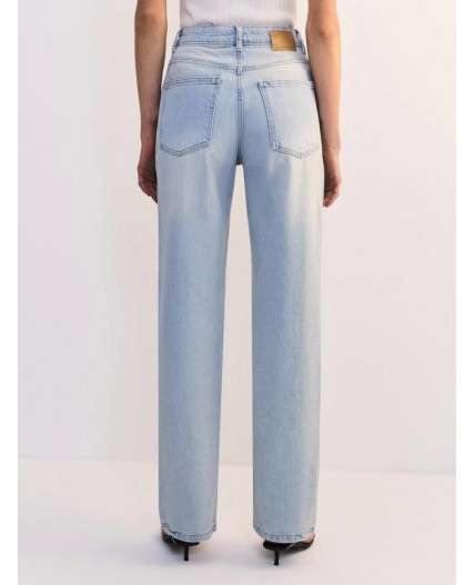 брюки джинсовые женские светлый индиго