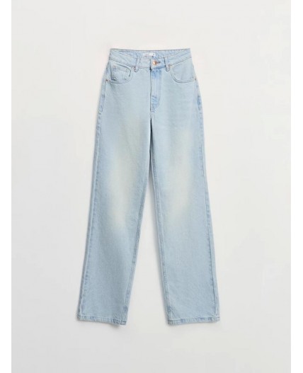 брюки джинсовые женские светлый индиго