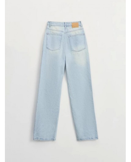 брюки джинсовые женские светлый индиго