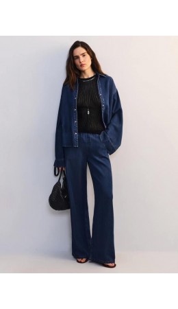 брюки женские темный индиго