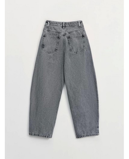 брюки джинсовые женские светло-серый