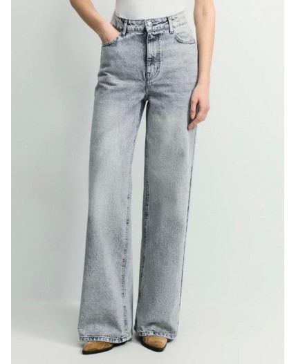 брюки джинсовые женские светло-серый