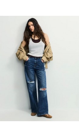 брюки джинсовые женские индиго