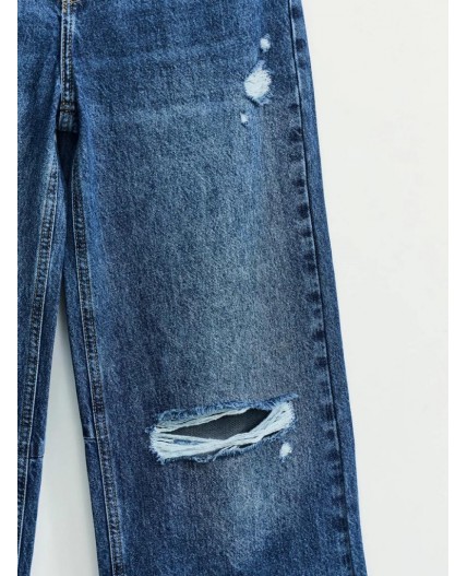 брюки джинсовые женские индиго