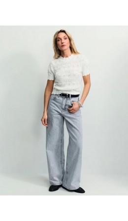 брюки джинсовые женские светло-серый