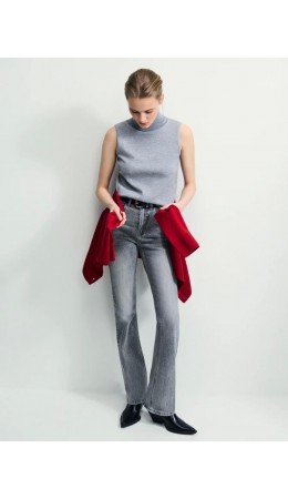 брюки джинсовые женские светло-серый