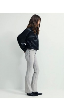 брюки джинсовые женские светло-серый