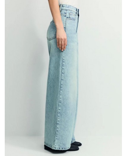 брюки джинсовые женские светлый индиго