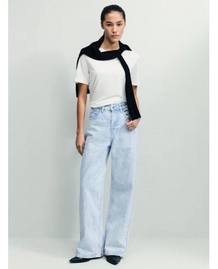 брюки джинсовые женские ультра светлый индиго