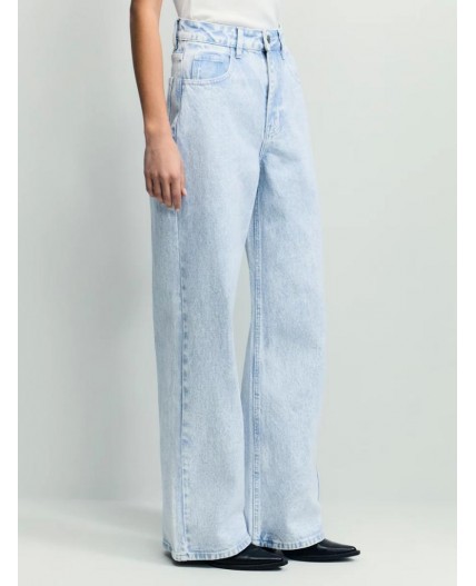 брюки джинсовые женские ультра светлый индиго