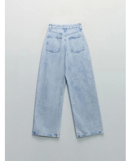 брюки джинсовые женские ультра светлый индиго