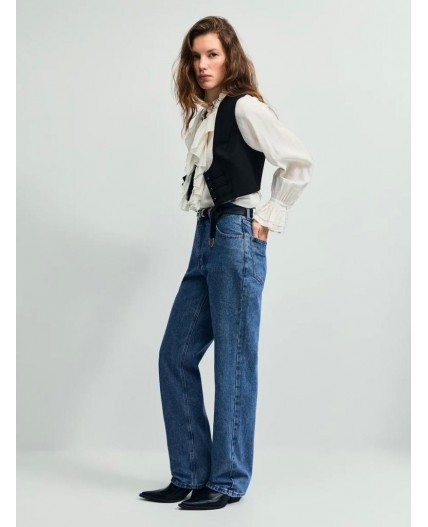 брюки джинсовые женские индиго